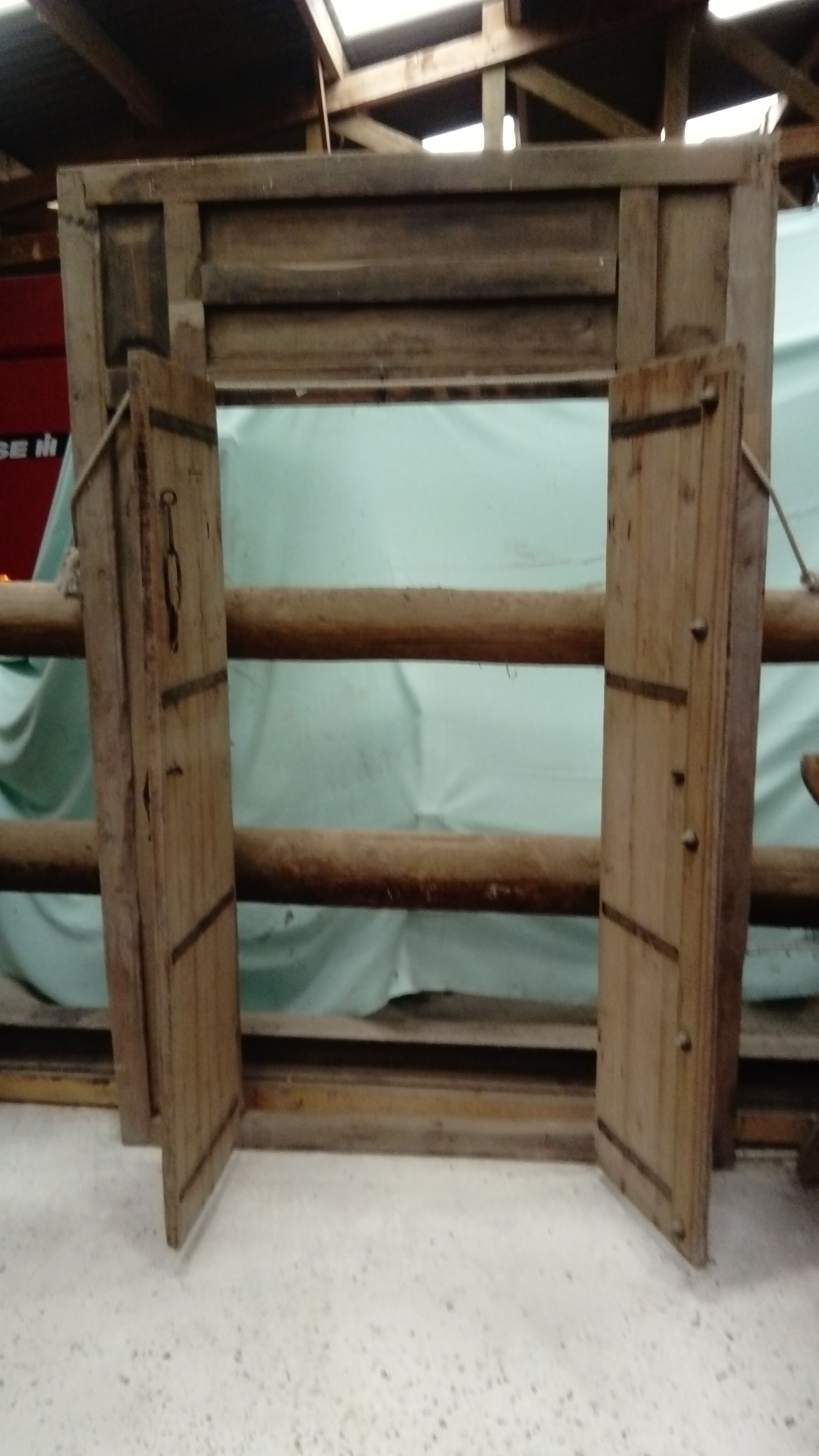 Old teak door