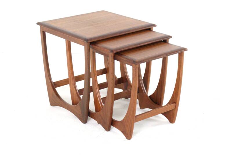 G-Plan Fresco nesting tables 'Dogmersfield' - teak mid century modern