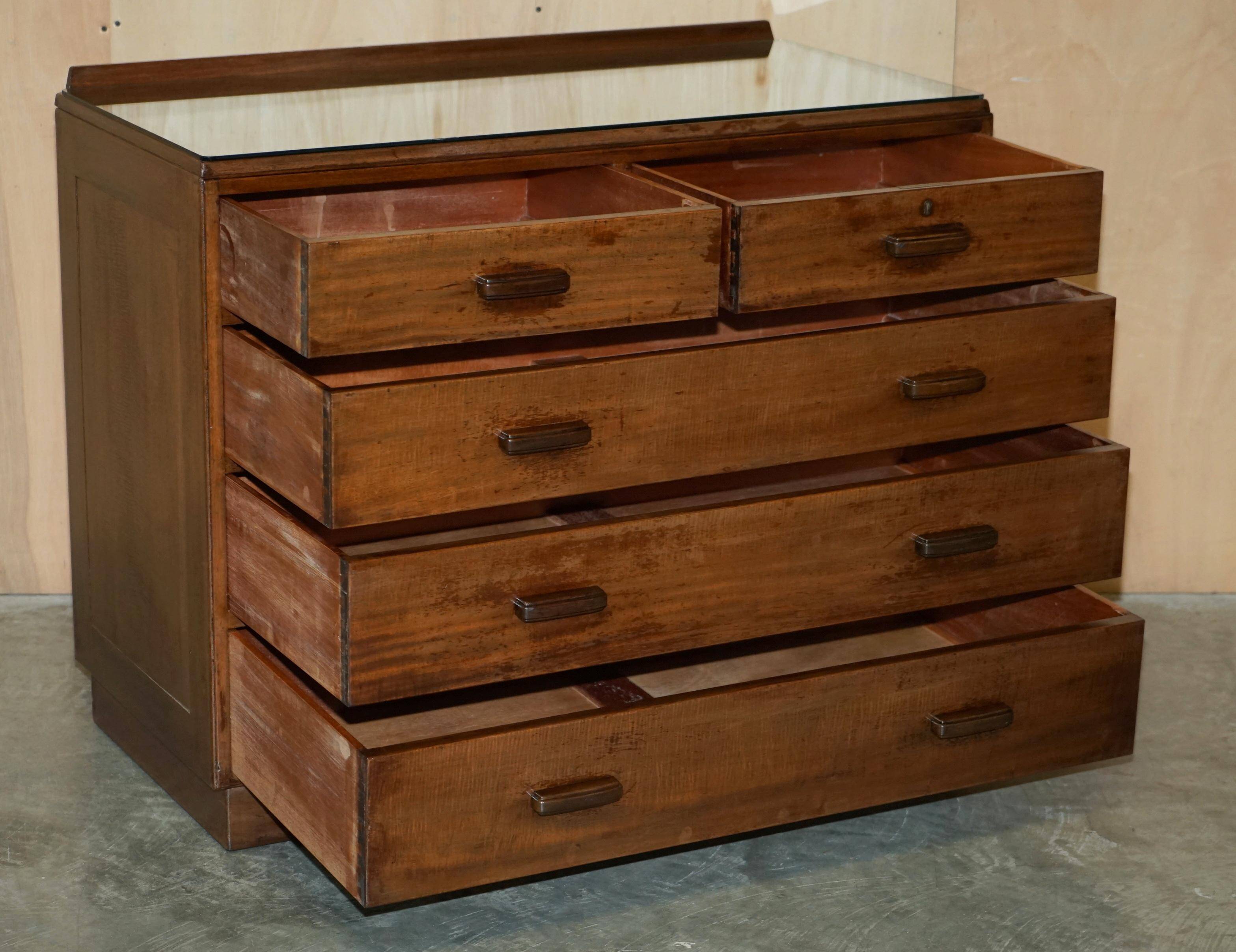 Alfred Cox Mid-Century Modern Chest of Drawers 1952 in oak