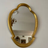 Miroir bois doré 1950 Hollywood Regency