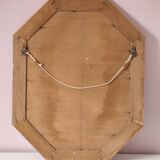 Antique mirror with gilded wooden frame.