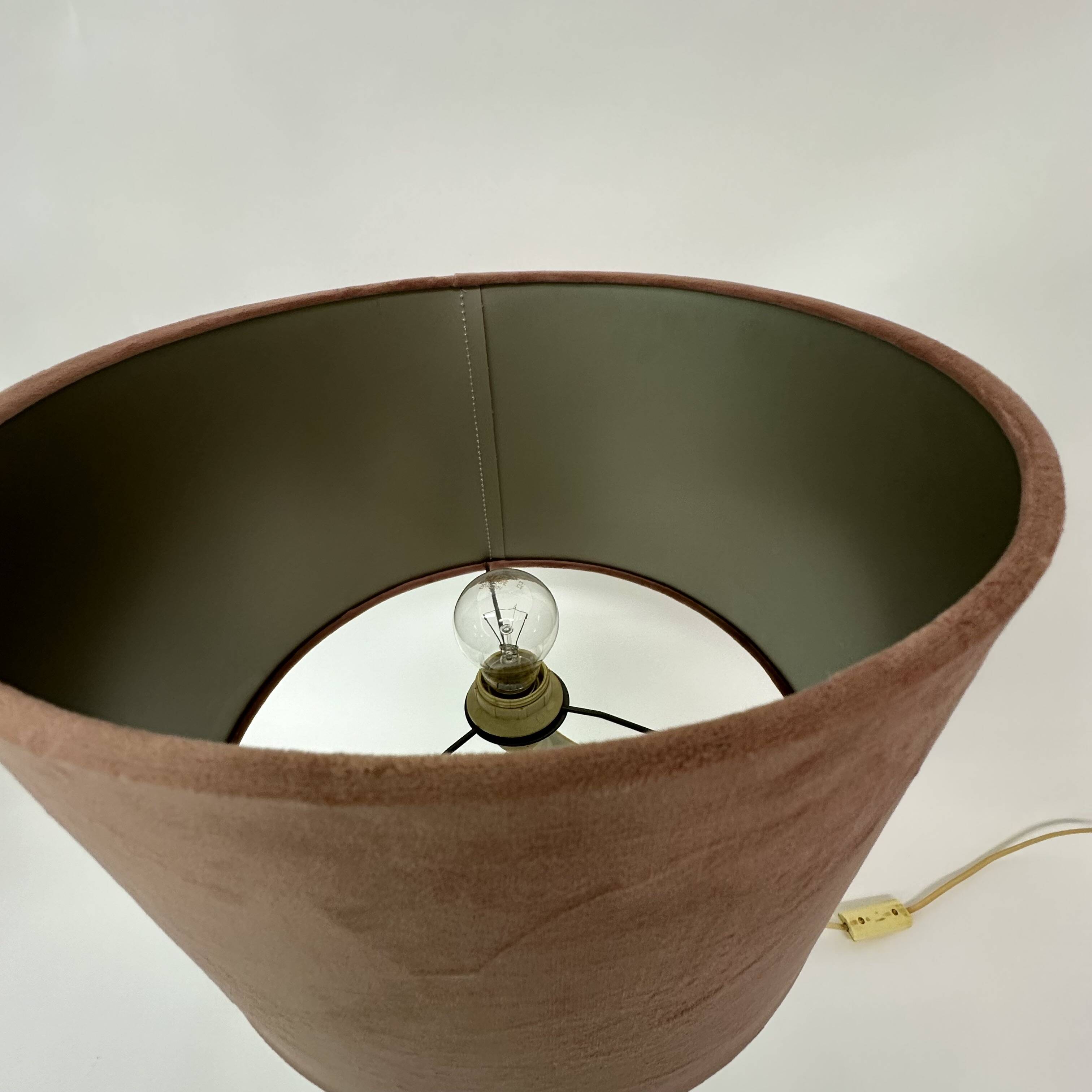 Hollywood regency bassano ceramic table lamp Italy , 1970’s