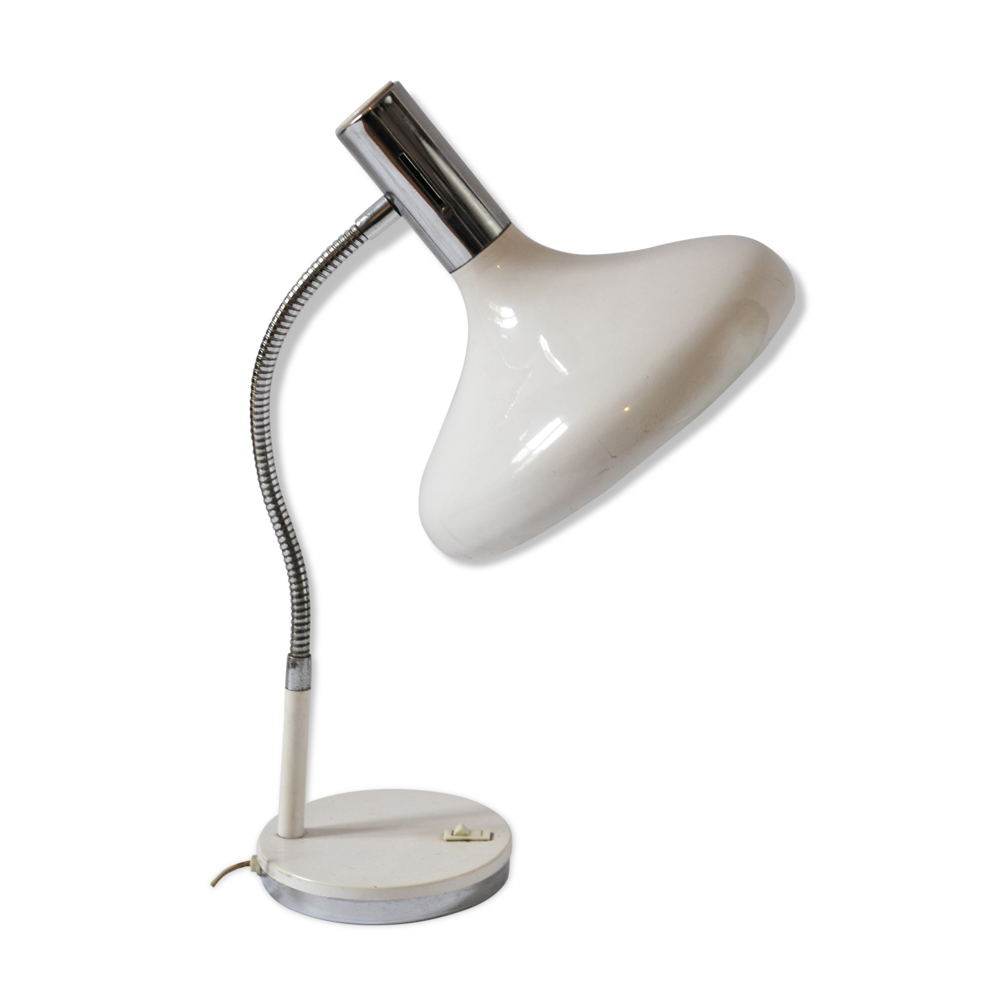 White lamp and chrome 60-70s