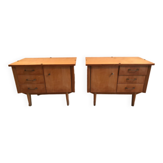 Pair of vintage bedside tables from the 1960s