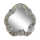 Miroir Murano de table à fleurs 23x24cm