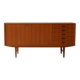 Vintage Scandinavian teak sideboard with five drawers