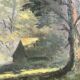 Tableau signé La forêt verte