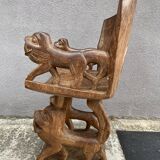 Wooden African lounge