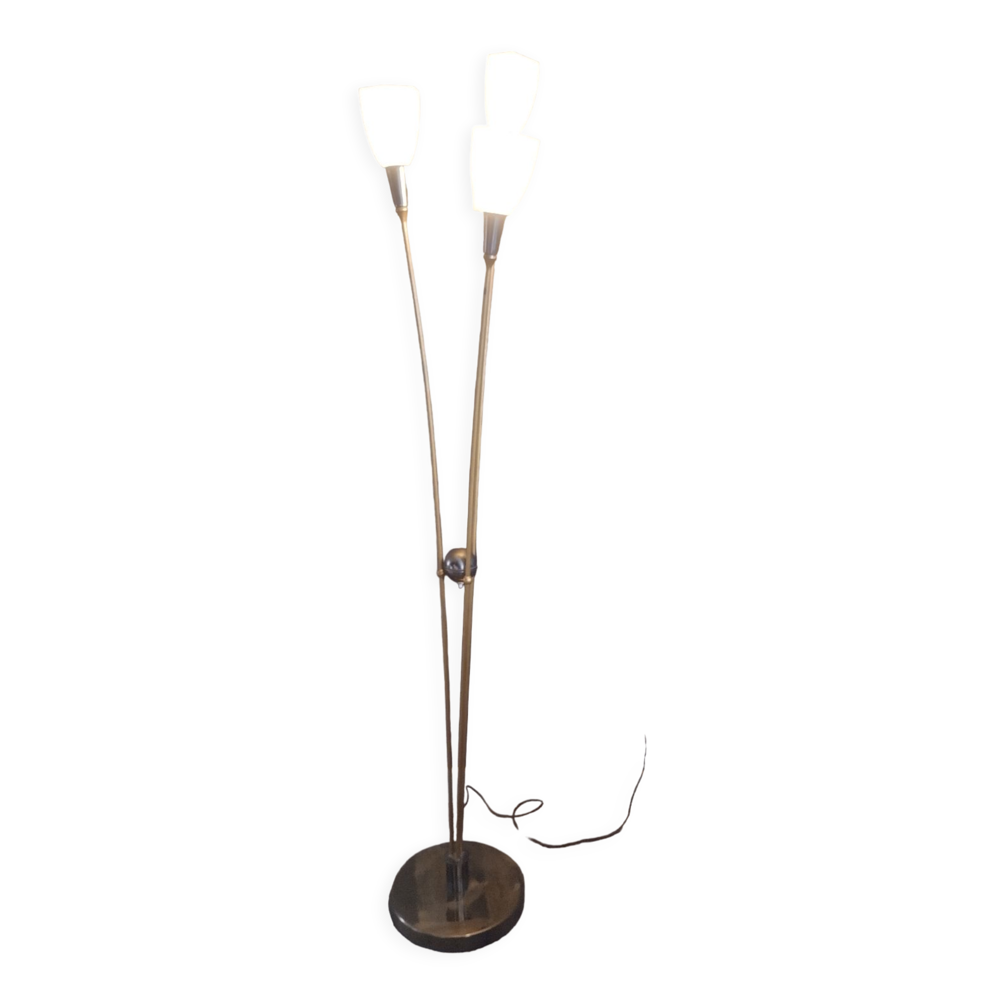 Vintage 3-spoke floor lamp