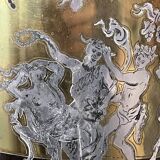 Low Boulle marquetry buffet, curved support furniture, Napoléon III period.