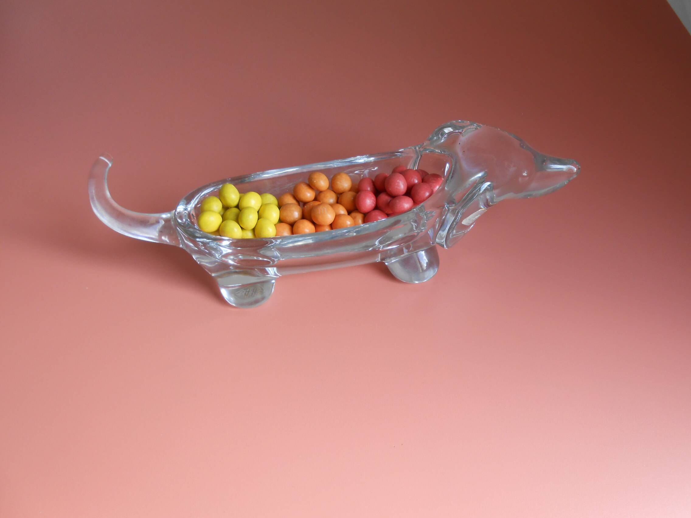 Dachshund crystal pocket tray Art Vannes