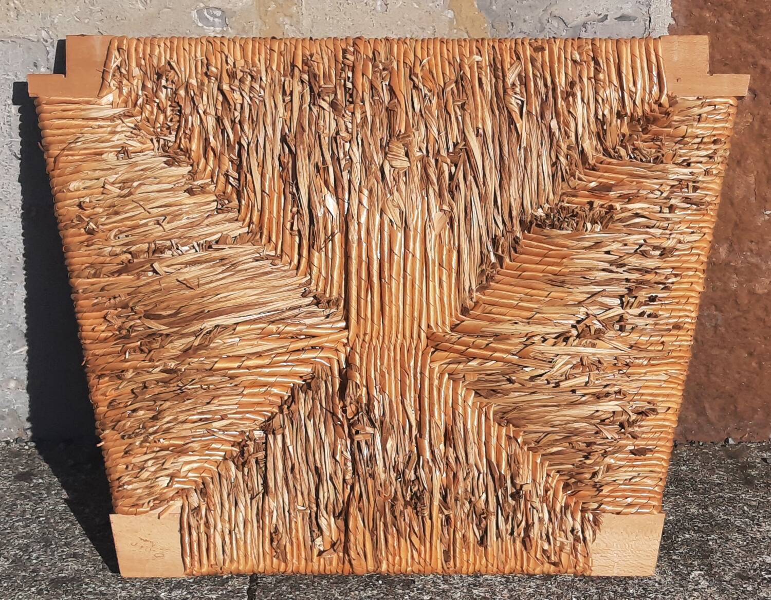 Straw chair (seat and backrest)