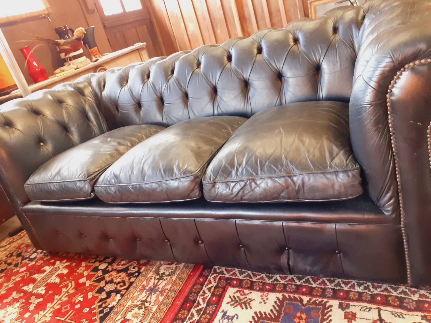 3-seater Chesterfield sofa