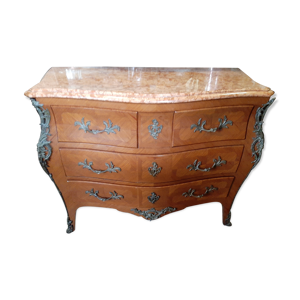 Commode style Louis XV - marqueterie