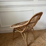 Vintage rattan armchair