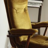 Folding recliner armchair