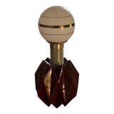 Origami lamp, ceramic and glass