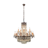 Italian crystal chandelier, 1940s