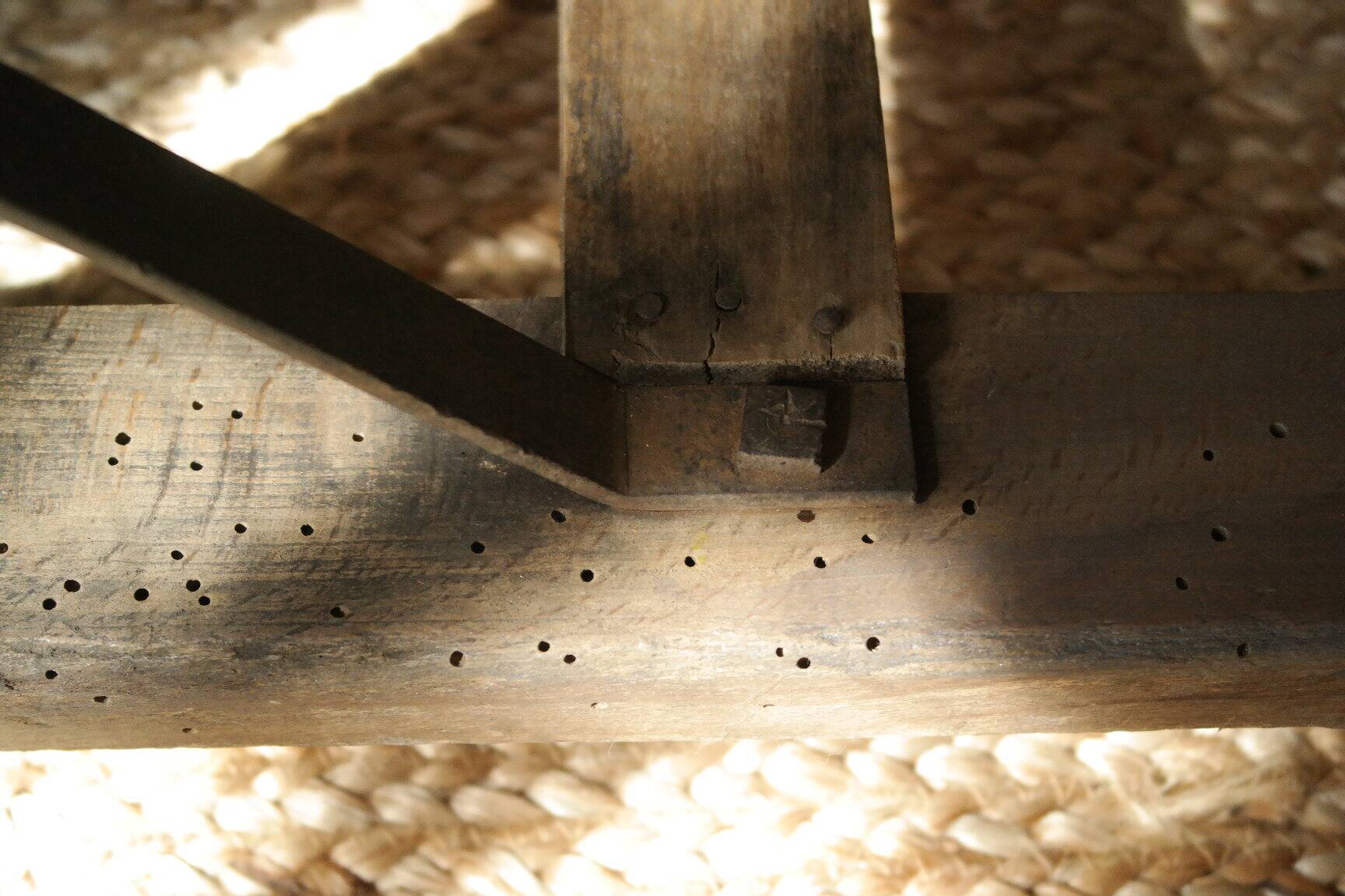 Vintage rolling shelf craft furniture