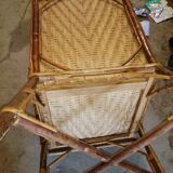 Vintage rattan / osier armchair