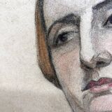 Dessin 1928 "La femme rousse"