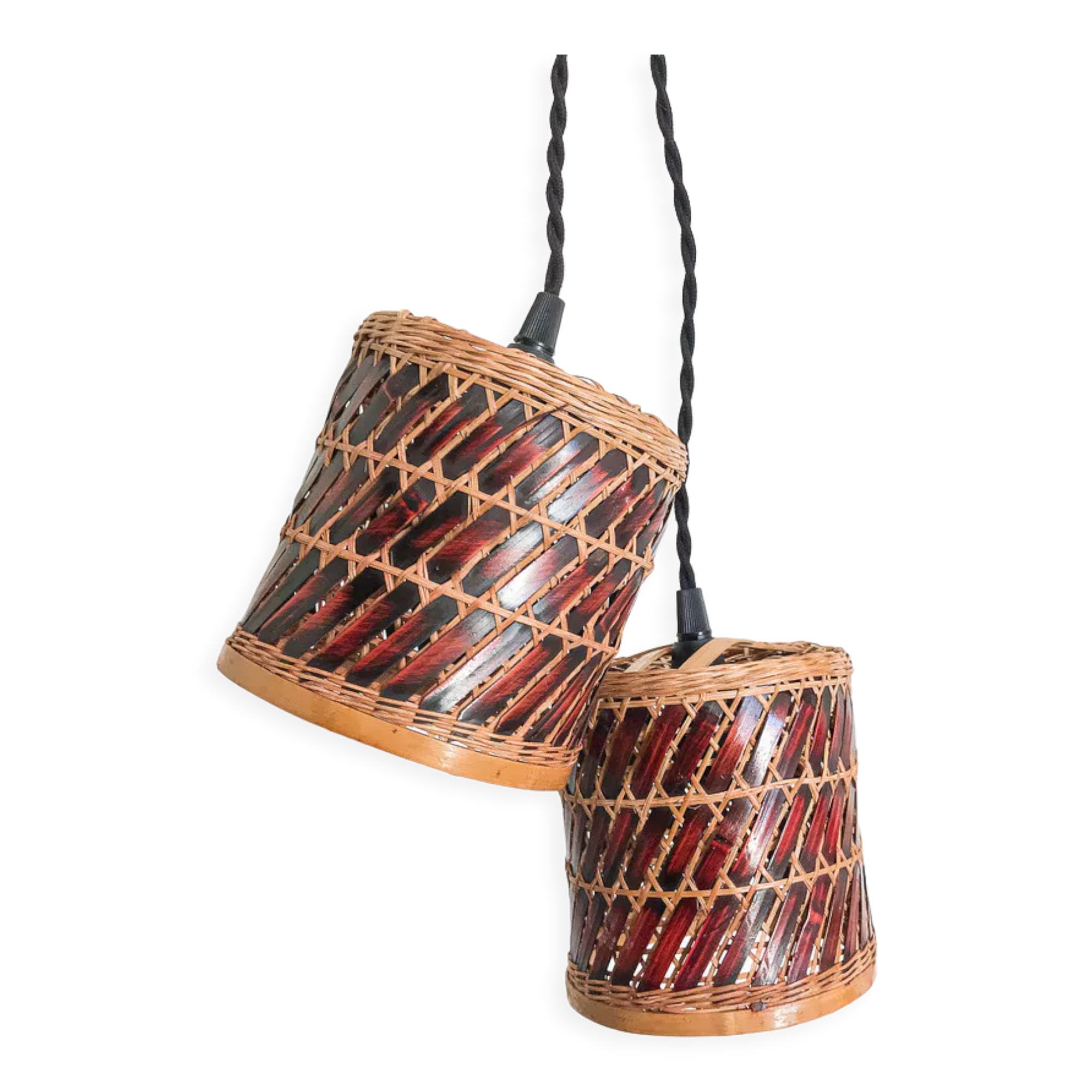 Set of 2 wicker walkers