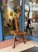 Lampadaire brutaliser bois Olivier massif vintage