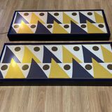 Pair of large "Scandinavian Design" wall lights.