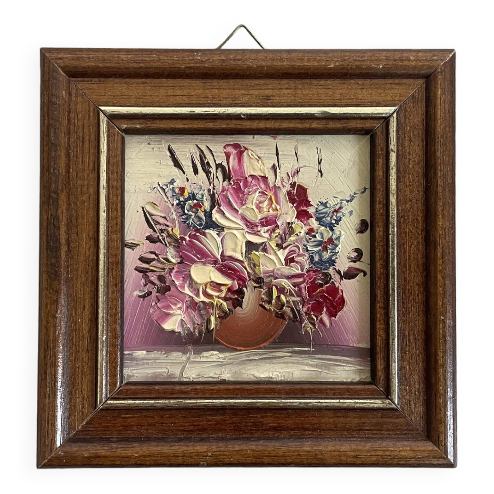 Miniature painting, oil on panel