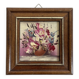 Miniature painting, oil on panel