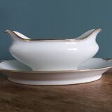 Betoule and Legrand Limoges porcelain sauceboat