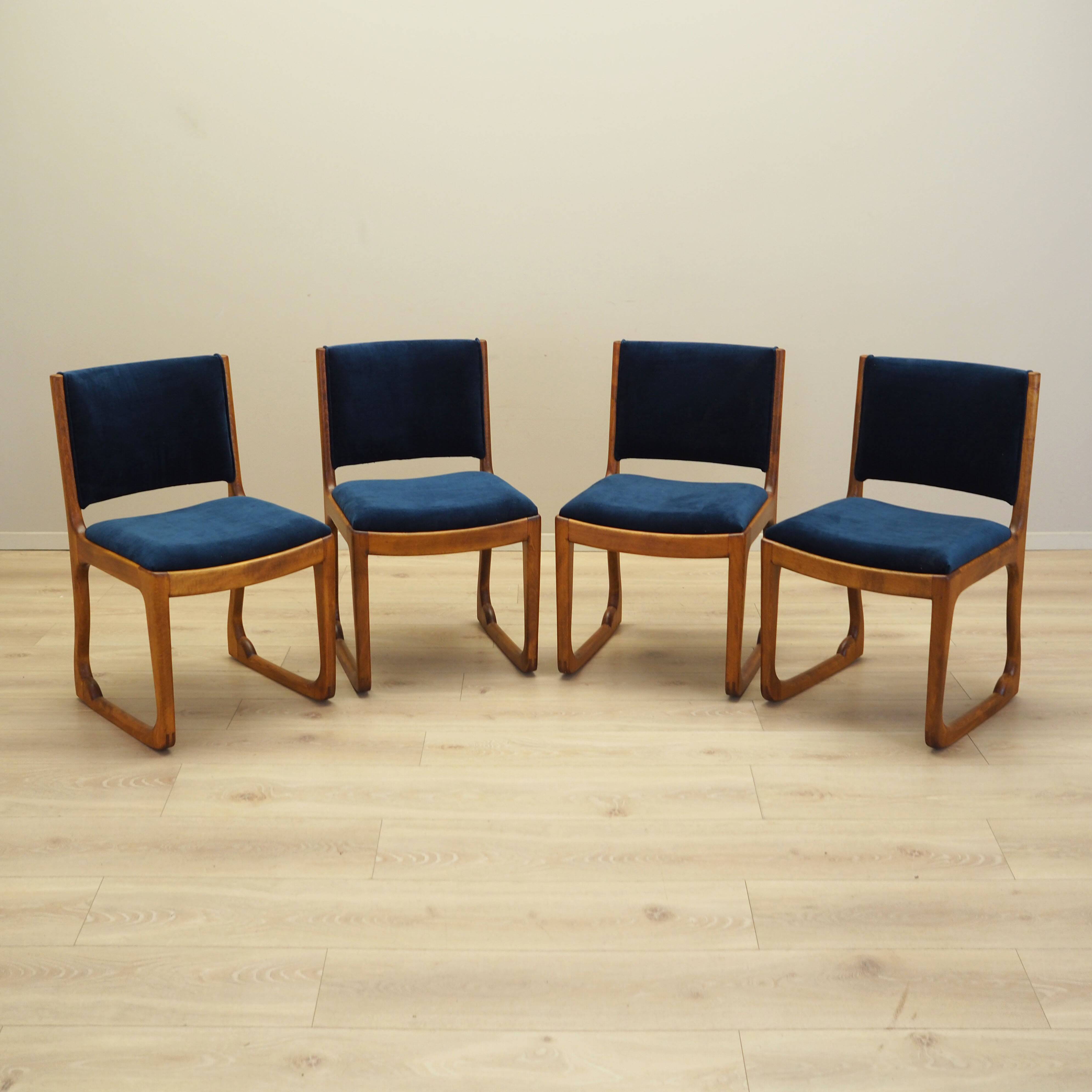 Set of four beech chairs, Danish design, 1950s, designer: Holger Jacobsen,