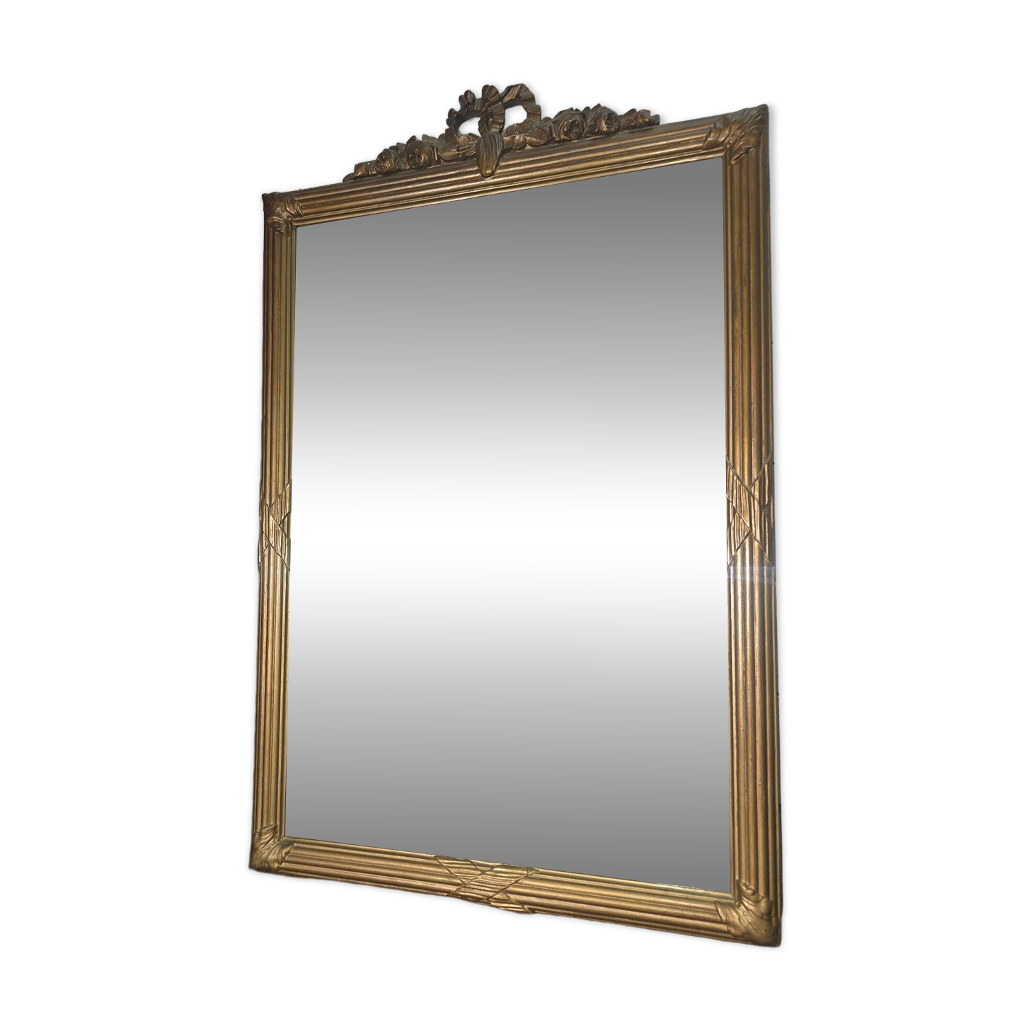 Miroir doré style Louis XVI