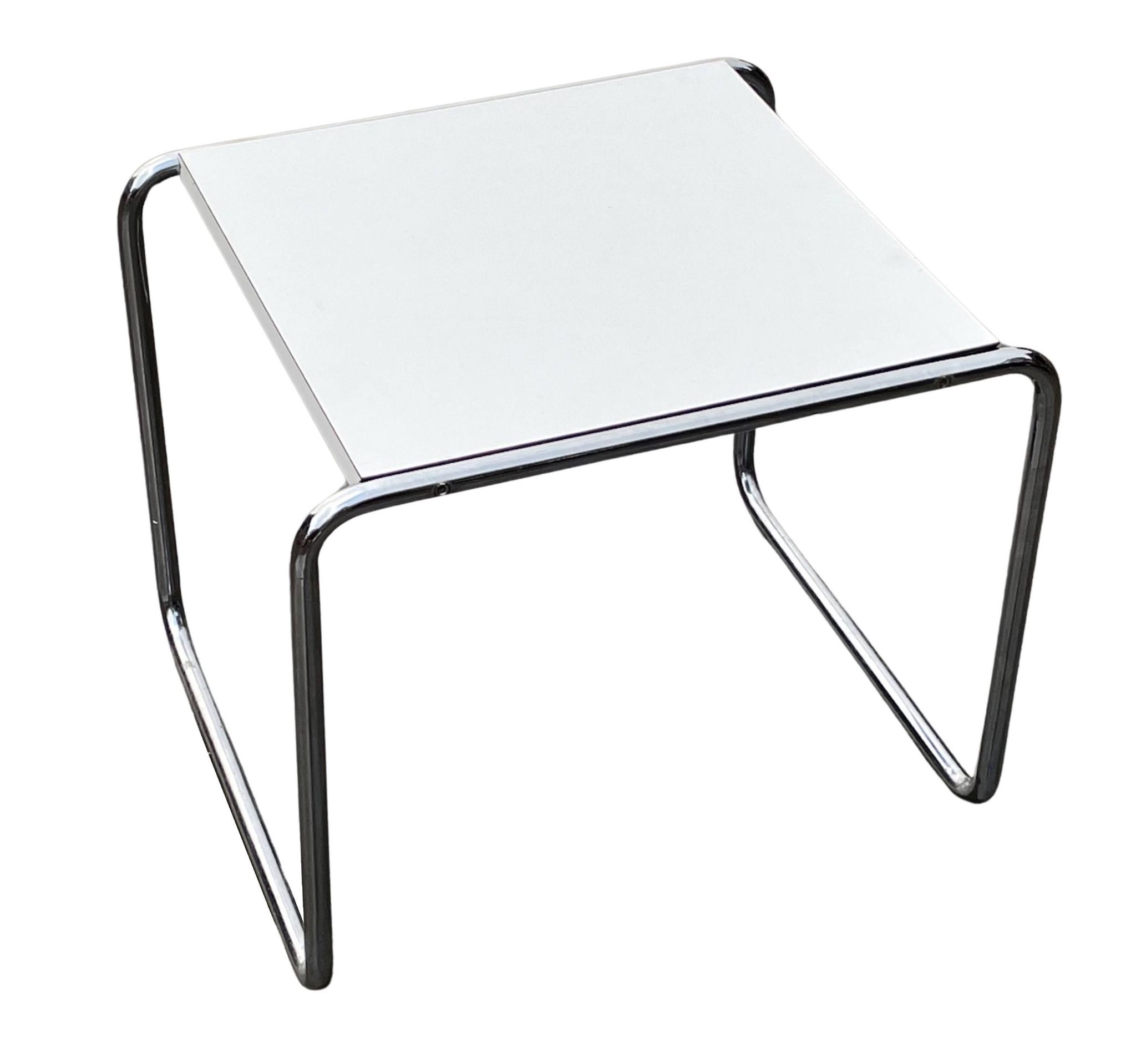 Table basse vintage Gavina "Laccio", design Marcel Breuer 1970