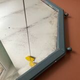 Large old octagonal beveled mirror