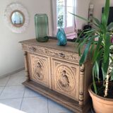 Antique carved and sandblasted sideboard