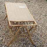 Rectangular coffee table door reviews in vintage rattan and wicker