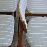 Set of 4 chairs by T.S.M in Denmark in the 1970