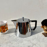 Teapot Selecta 1L nickel-plated brass and Bakelite vintage 60s