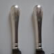 12 couteaux de table ancien metal argente monogramme
