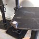Stool industrial metal signed designer Pezon
