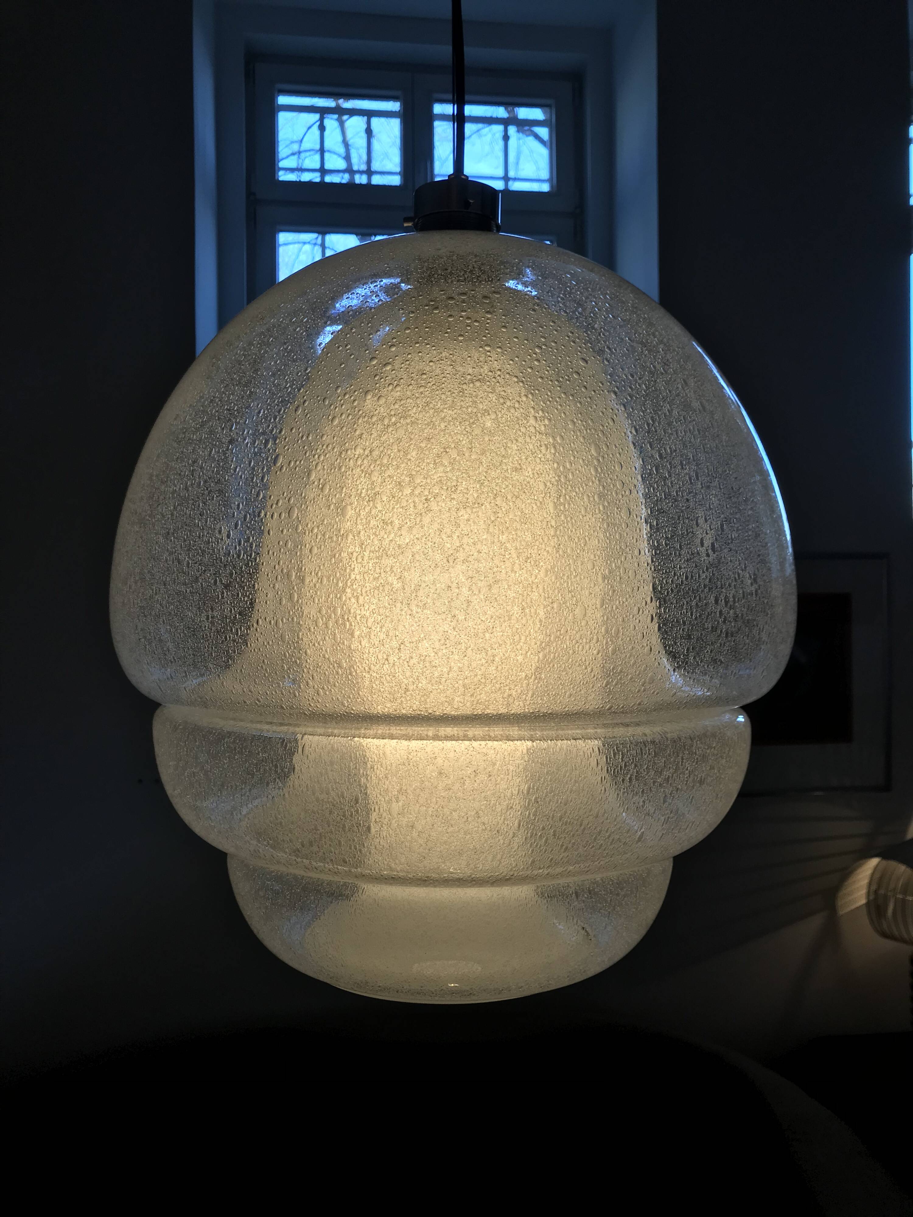 LS 134 Medusa Glass Hanging Lamp by Carlo Nason for Mazzega, 1960s