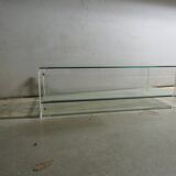Table basse en acrylique et verre