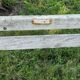 Old garden bench cast iron foot