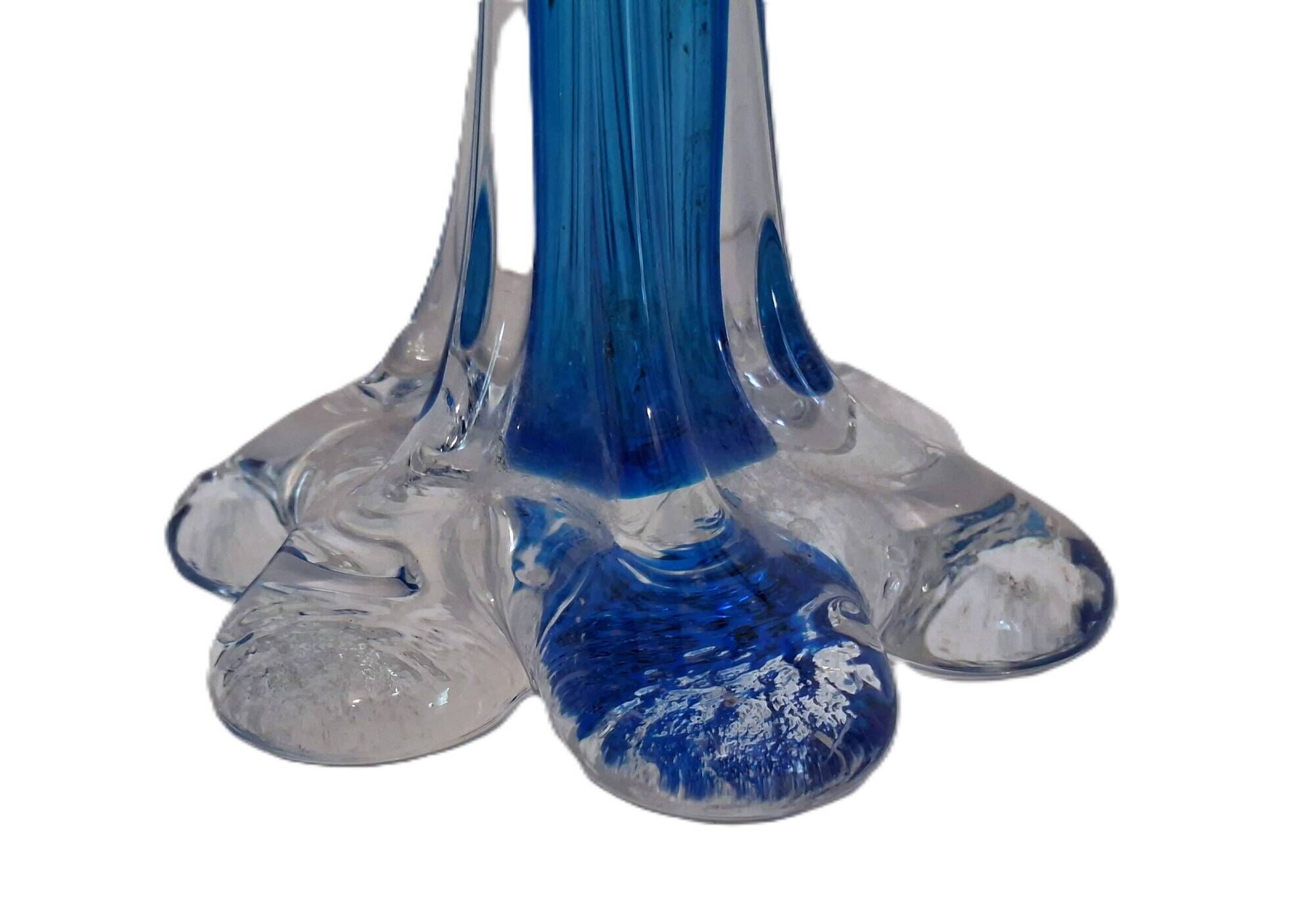 Vase bleu  soliflore type  Murano mid-century