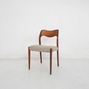 Teak dining chair model 71 by Niels Otto Moller for J.L. Moller Mobelfabrik, Denmark 1960's