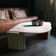 Table en marbre vintage années 80 par Rochebobois