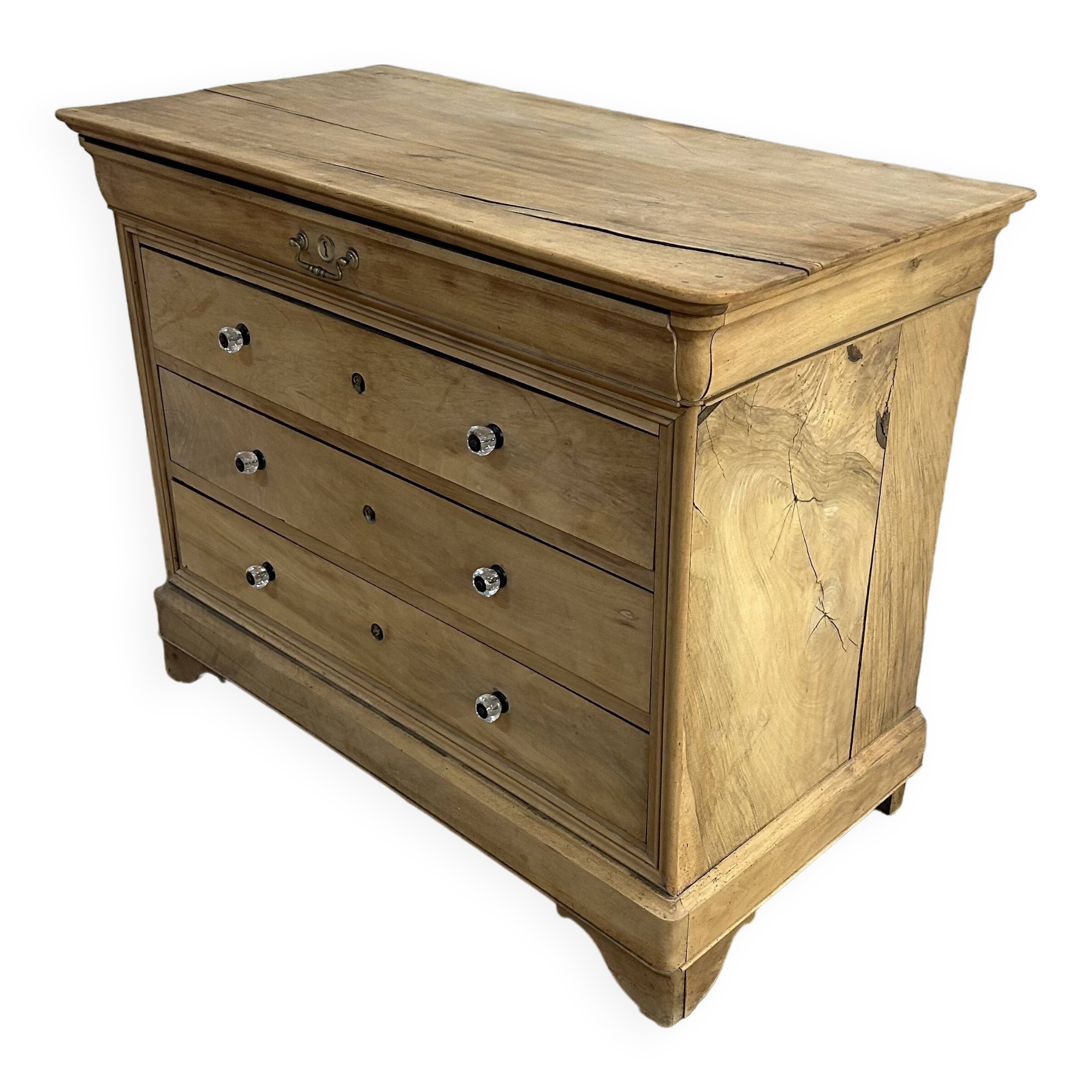 Louis Philippe chest of drawers with 4 airbrushed drawers
