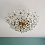 Italian ceiling light in Murano glass, 1970.