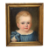 Portrait à l'huile d'un enfant, datant du XIXe siècle